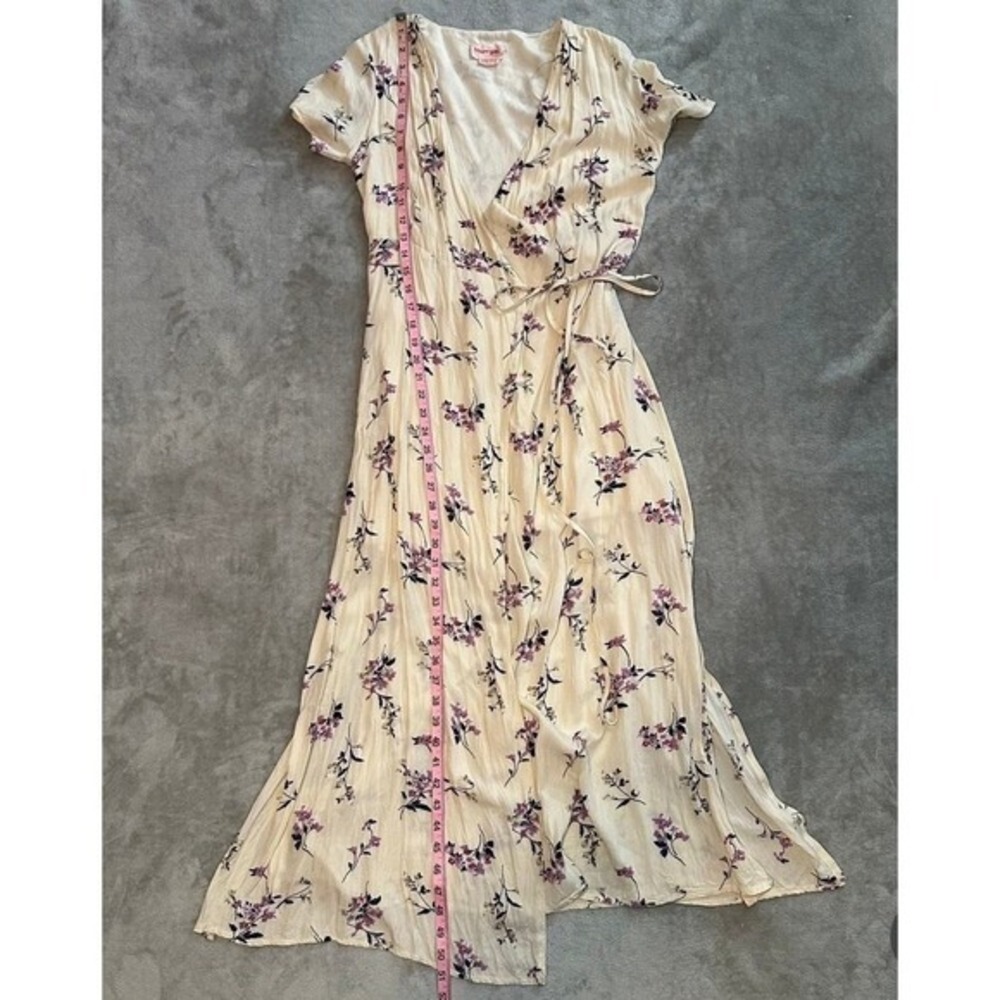 Showpo Midi Wrap Dress Women Size‎ 6 Floral V-Neck Cottagecore Boho Summer Flowy - Picture 8 of 14